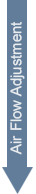 arrow down - Air Flow Adjustment