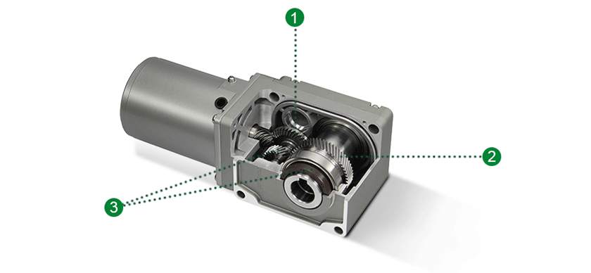 hypoid gear with built-In Oil Seal